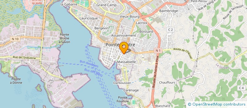 localisation de l'entreprise L.E.A à POINTE-A-PITRE