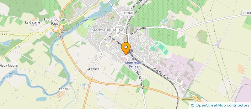 localisation de l'entreprise L.E.A.  MONTREUIL-BELLAY