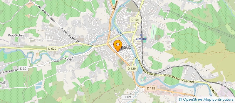 localisation de l'entreprise L.E.A. à LIMOUX