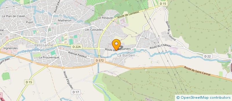 localisation de l'entreprise L.E.A  LA BARBEN