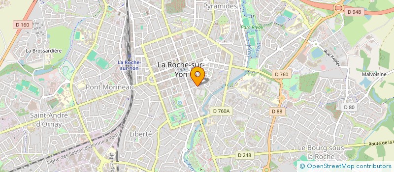 localisation de l'entreprise L.E.B à LA ROCHE-SUR-YON