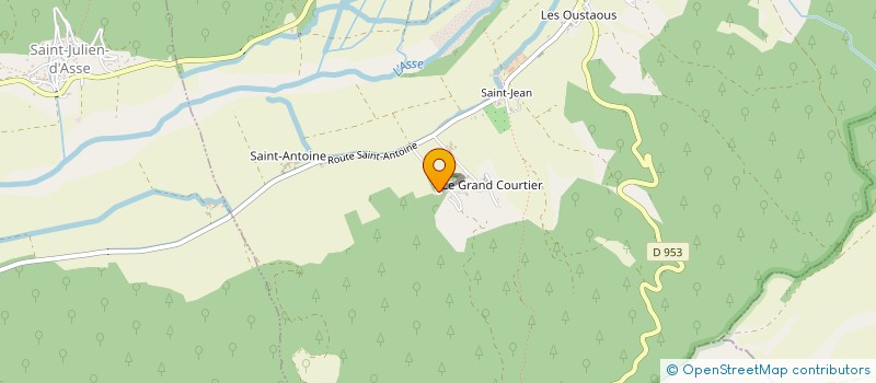 localisation de l'entreprise L-E-B INGENIERIE  BRAS-D'ASSE