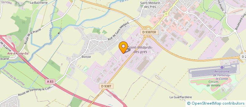 localisation de l'entreprise L.E.B. MENUISERIE à FONTENAY-LE-COMTE