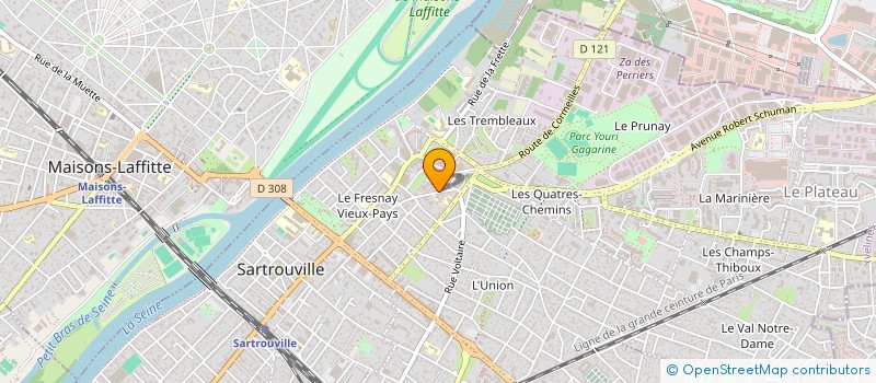 localisation de l'entreprise L.E. BATIMENT à SARTROUVILLE