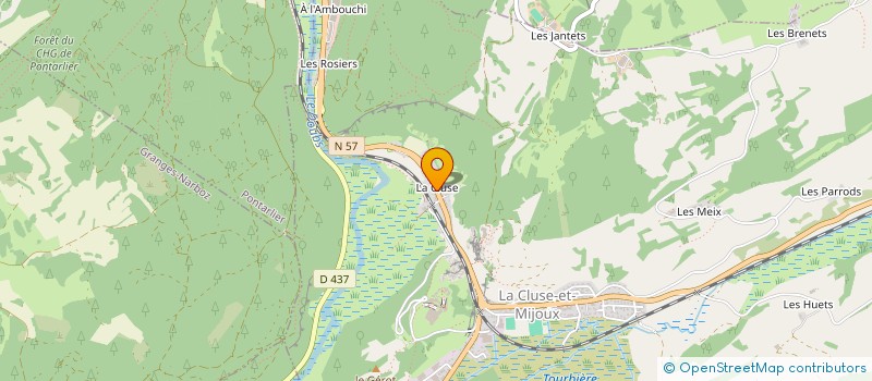 localisation de l'entreprise L E C  LA CLUSE-ET-MIJOUX