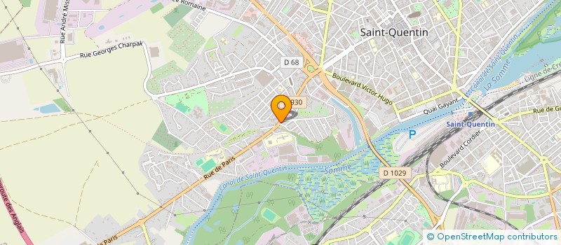localisation de l'entreprise L.E.C. IMMOBILIER à SAINT-QUENTIN