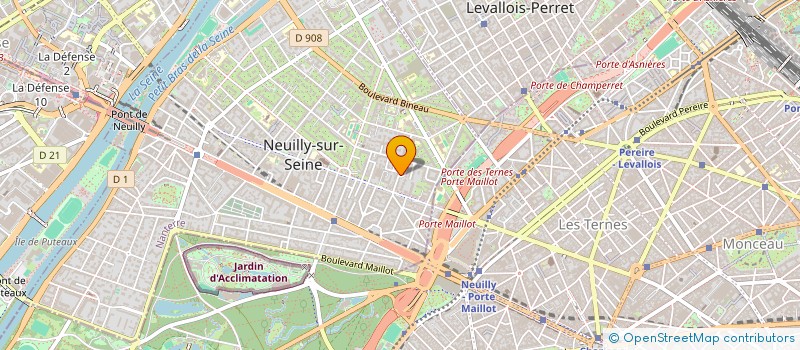 localisation de l'entreprise L.E.C LECIM à NEUILLY-SUR-SEINE