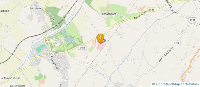 localisation de l'entreprise L.E. CHARPENTE  CANISY