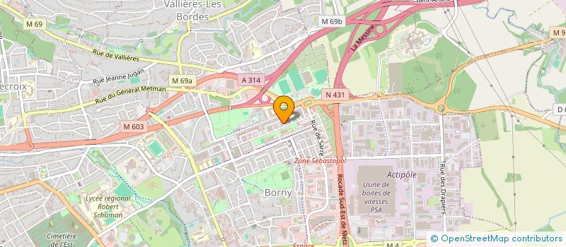 localisation de l'entreprise L & E CONSTRUCTION  METZ