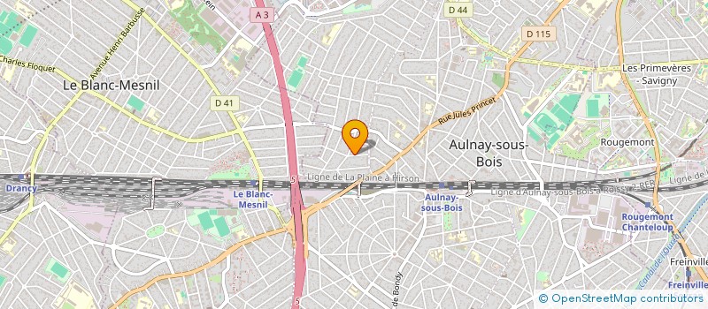 localisation de l'entreprise L.E.D. à AULNAY-SOUS-BOIS