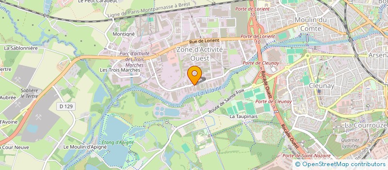 localisation de l'entreprise L.E.D  RENNES