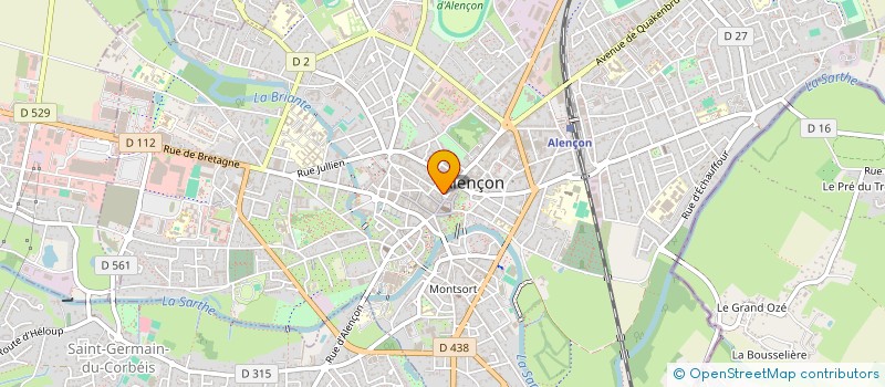 localisation de l'entreprise L.E.D. à ALENCON