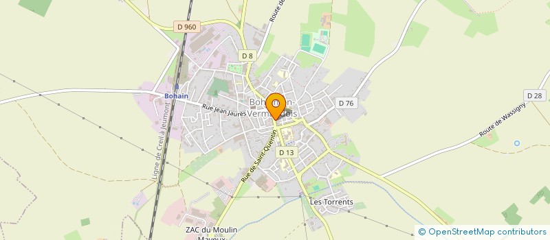 localisation de l'entreprise L.E.D.A  BOHAIN-EN-VERMANDOIS