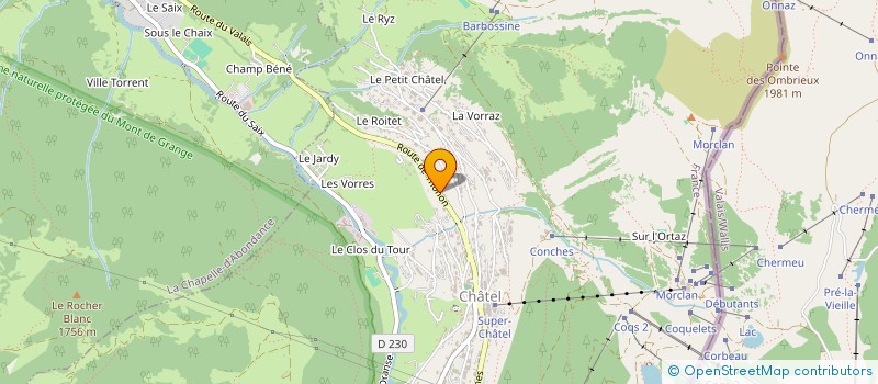 localisation de l'entreprise L'E.D.A.  CHATEL