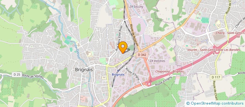 localisation de l'entreprise L E D LYON ELECTRICITE DOMOTIQUE à BRIGNAIS