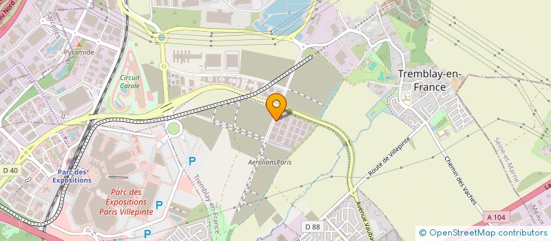 localisation de l'entreprise L.E.D.S. HOLDING  TREMBLAY-EN-FRANCE
