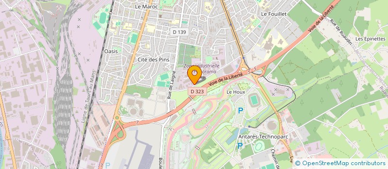 localisation de l'entreprise L&E EXCLUSIVE GARAGE  LE MANS