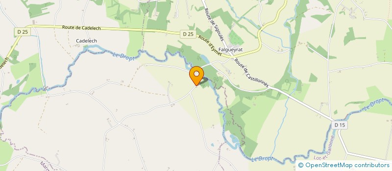 localisation de l'entreprise L.E.F.B.  LALANDUSSE