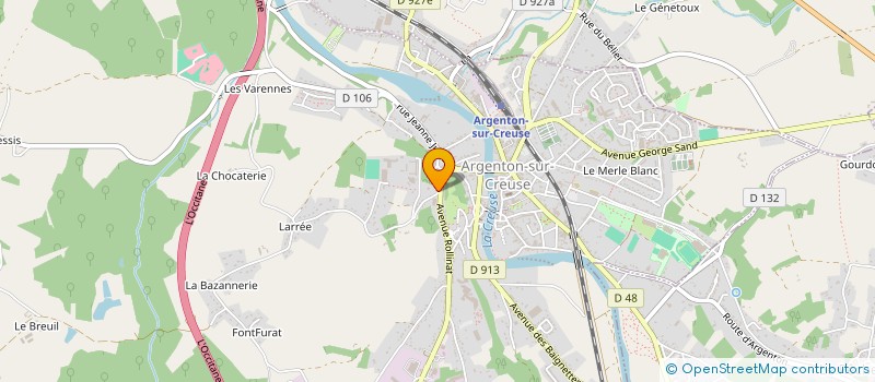 localisation de l'entreprise L.E.F.E.F (LES ENTREPRISES FRANCAISES ET EUROPEENNES FEDEREES) à ARGENTON-SUR-CREUSE