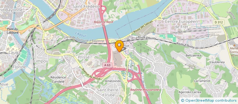 localisation de l'entreprise L.E.K à SAINT-PIERRE-D'IRUBE