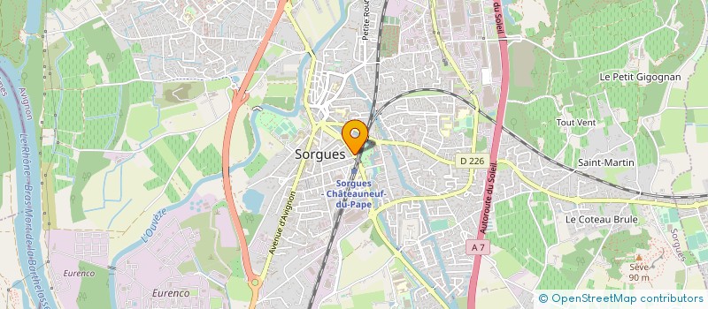 localisation de l'entreprise L E K DISTRIBUTION à SORGUES