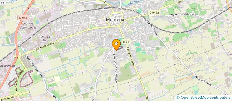 localisation de l'entreprise L.E.L  MONTEUX