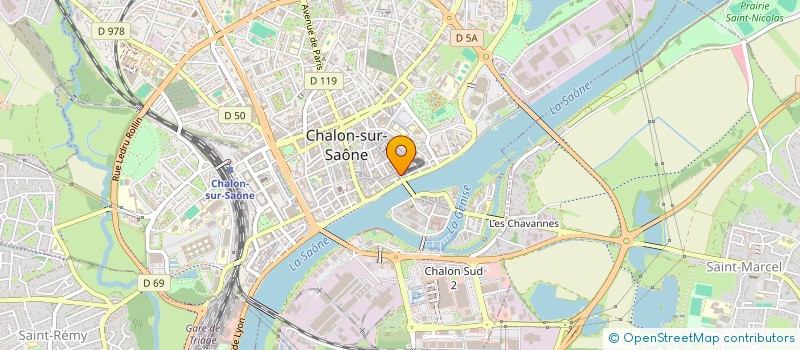localisation de l'entreprise L.E.L.C. IMMOBILIER à CHALON-SUR-SAONE