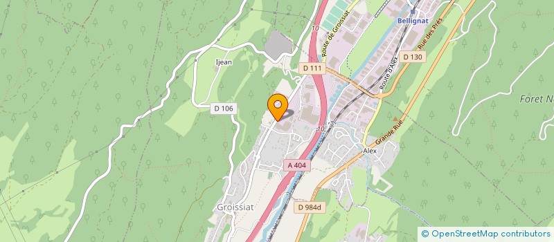 localisation de l'entreprise L.E.M à GROISSIAT