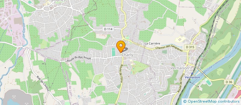 localisation de l'entreprise L.E.M.  CHARLY