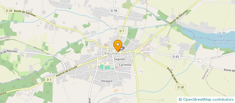 localisation de l'entreprise L.E.P -RURAL PRIVE LE SAVES  RIEUMES