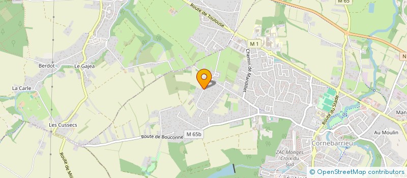 localisation de l'entreprise L E R F  CORNEBARRIEU