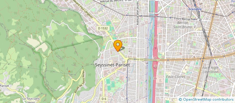 localisation de l'entreprise L'E.SENS'TIEL  SEYSSINET-PARISET