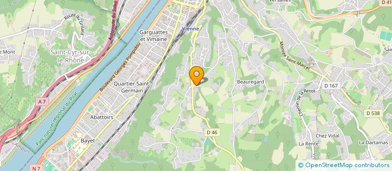 localisation de l'entreprise L.E.T.  VIENNE