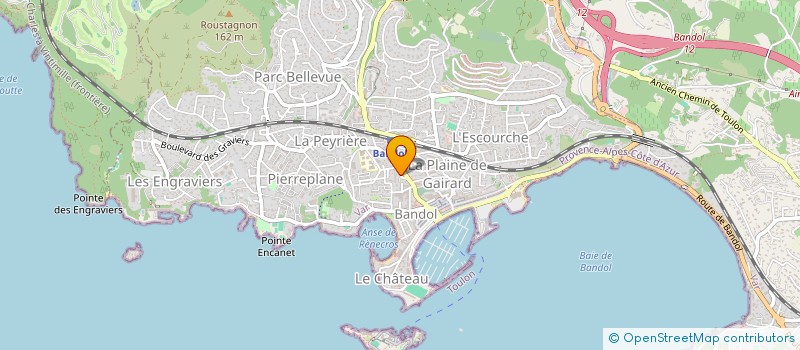 localisation de l'entreprise L.E.V  BANDOL