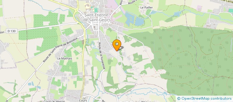 localisation de l'entreprise L.E.V.  SAINT-ETIENNE-DE-SAINT-GEOIRS