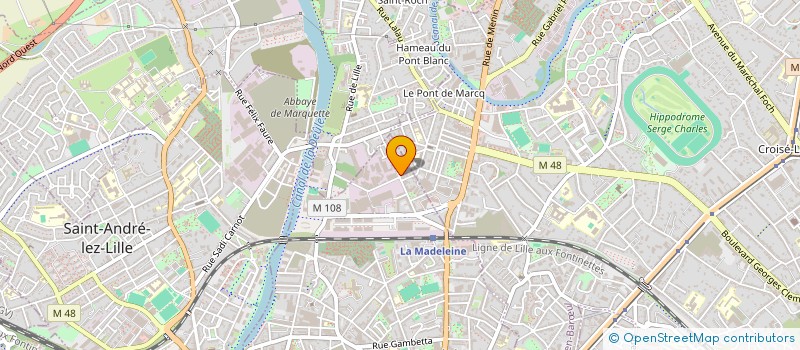 localisation de l'entreprise L.E.V. à LA MADELEINE