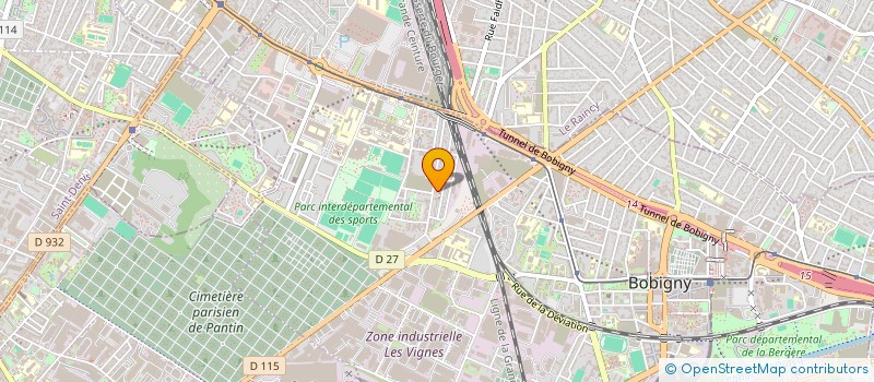 localisation de l'entreprise L.E.V.E.L (L'ETOILE ENTENTE VIVRE ENSEMBLE LIBREMENT)  BOBIGNY