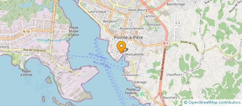 localisation de l'entreprise L'EAU A LA BOUCHE à POINTE-A-PITRE