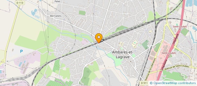 localisation de l'entreprise L'EAU A LA BOUCHE  AMBARES-ET-LAGRAVE