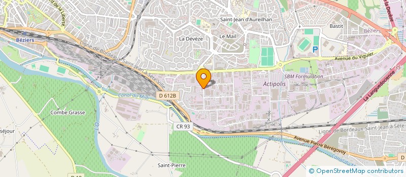 localisation de l'entreprise L'EAU DE BEZIERS MEDITERRANEE  BEZIERS