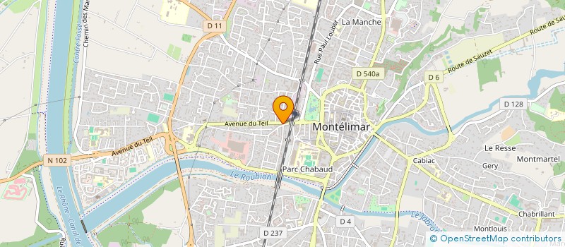 localisation de l'entreprise L'EAU DE LA  MONTELIMAR