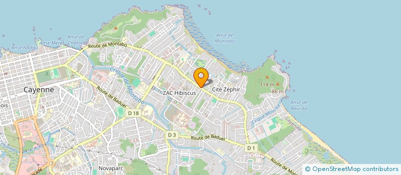 localisation de l'entreprise L'EAU EN COULEURS à CAYENNE