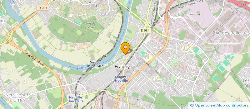 localisation de l'entreprise L EAU ET LE VENT  ERAGNY