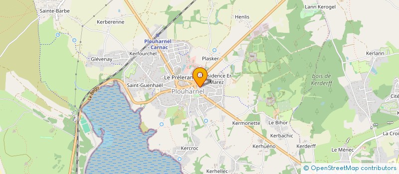 localisation de l'entreprise L'EAU M'ATTIRE  PLOUHARNEL