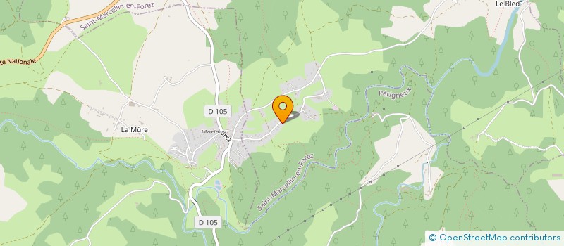 localisation de l'entreprise L'EAU QUI BRUIT  SAINT-MARCELLIN-EN-FOREZ