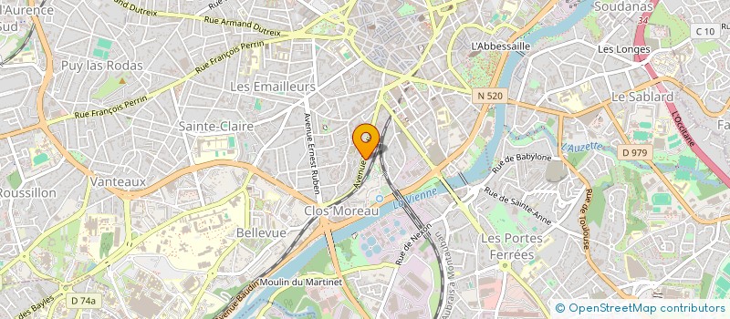 localisation de l'entreprise L EAU QUI CUIT à LIMOGES