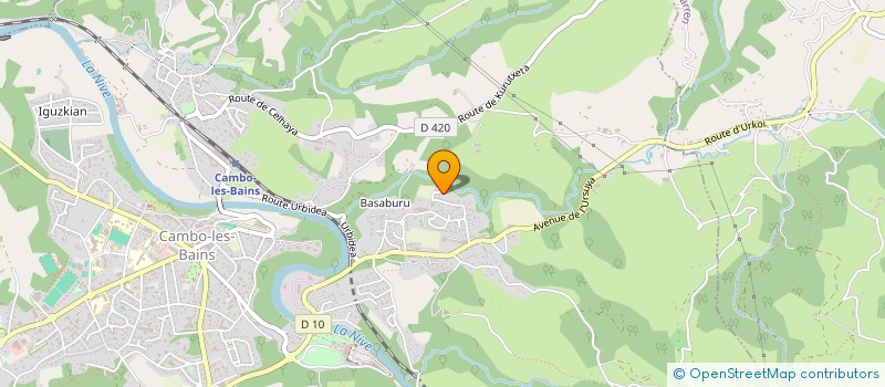 localisation de l'entreprise L'EAU VE PISCINE  CAMBO-LES-BAINS