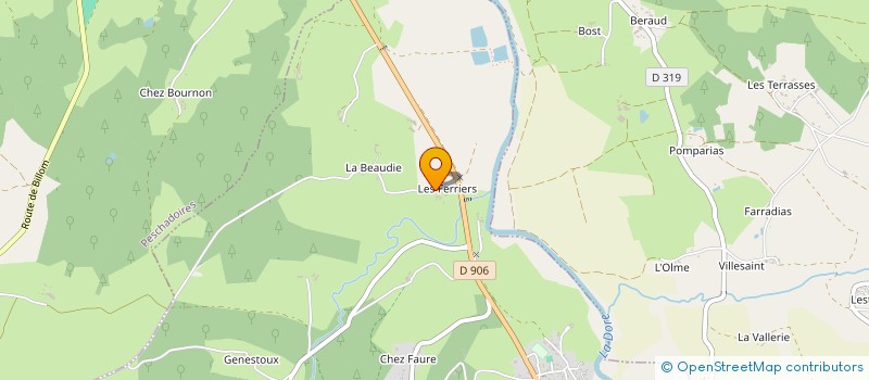 localisation de l'entreprise L'EAU VERGNAT  LA MONNERIE-LE-MONTEL