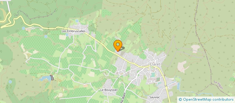 localisation de l'entreprise L EAU VIVE à CLARET