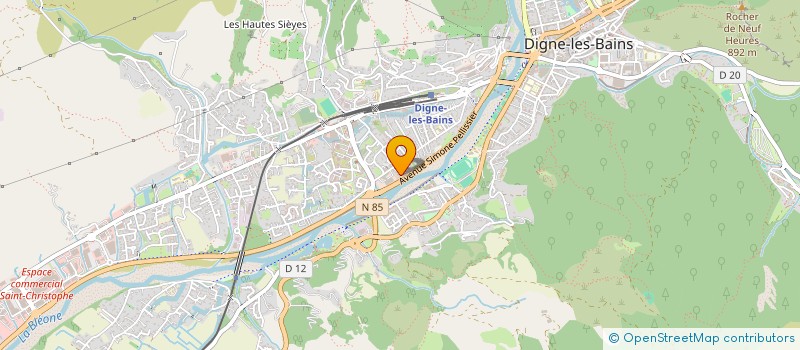 localisation de l'entreprise L'EAU VIVE à DIGNE-LES-BAINS